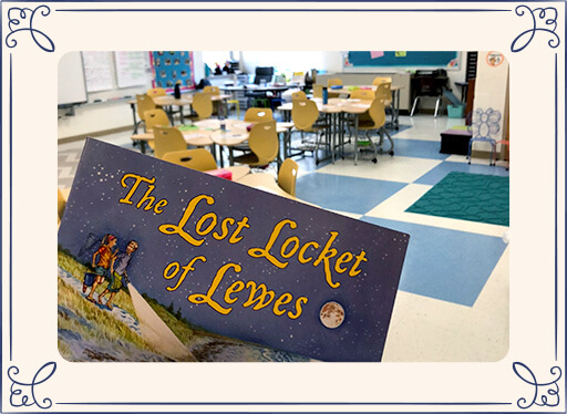 The Lost Locket of Lewes book in classroom